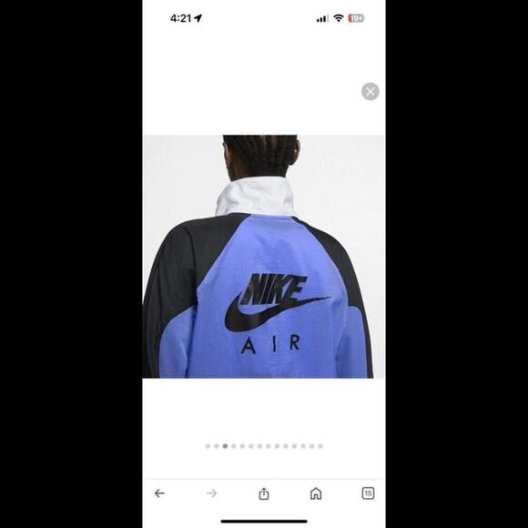 Nike Air Jacket Womens Windbreakers Size Small Full Zip Swoosh Running LT Jogger - Picture 14 of 14